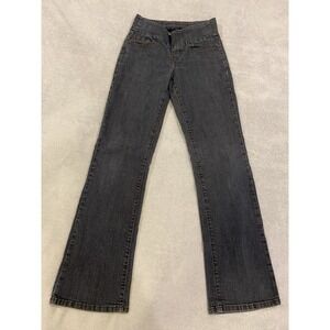 Womens JAG Jeans‎ Size 4 High Waist Stretch Dark Denim Blue Jeans Flare 28x32